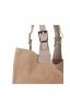 Bőr táska shopper bag Genuine Leather bézs 605